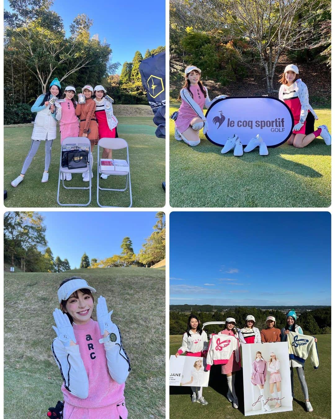 はるさんのインスタグラム写真 - (はるInstagram)「⑅∙˚  @linkth_golf のコンペにアルチビオモデルとして参加してきました⛳️ 18ホール全てがイベントホールってすごいよね✨  ピンクニットのセットアップとグリーンカラーが映えるウェアを着たよ🩷💚 どっちも違う可愛さがあった✩*ﾟ アルチビオ原色カラーが多いからゴルフ場で目立つよね✨ プレー後はファッションショーにも出せてもらって メンバーにも恵まれてすごく楽しい1日でした❤️  グロス84で新ペリ23位だったんだけど 景品貰い忘れたのだけが心残り← 幹事賞当たりますように💭🐭🩶  主催のみなさん、お疲れ様でした✨ @manaphoto55  @yoppa408  @kurumickey_golf @misarasara.golf   たくさんの企業様、当日寒い中ありがとうございました✨ ❶HOLE @archivio.official @satou5013  ❷HOLE @zaapfamily ❸HOLE @seinosuke.sara_golf ❹HOLE @zerofit_official ❺HOLE @marty_golf ❻HOLE @kbs_japan ❼HOLE @j.jane_japan ❽HOLE @lecoqsportifgolf_rijoume @lecoqgolf_jp ❾HOLE @dunlopgolf_official ➓HOLE @irishman.jp 11HOLE @reroom_cgc @shintaro_kitaoka 12HOLE @tandr_golf 13HOLE @igolf_lostball @barzagli_official_ 14HOLE @linderthon_official 15HOLE @fabtime_golf 16HOLE @club_onoff 17HOLE @hole37.glamping 18HOLE @noelreussir_official  アトラクションエリア @crossputt_official_jp @callawaygolf_japan @moz_kenmotsugolf @golfzon_japan_official  @garminjp @lolonimochair @lalia_x2 @mimigolf0817 @27cosmeginza @eporashe @nf_corporation_cart  #ゴルフコンペ #イベントコンペ #⛳️ #ゴルフ好き #ゴルフ女子 #ゴルフウェア #ゴルフ好きと繋がりたい #大型コンペ #イベント #ゴルフブランド #ゴルフ #ゴルフコーデ #秋ゴルフ #冬ゴルフ #golf #golflife #golfstagram #ゴルフスイング #ゴルフ女子コーデ #ゴルフ場  #golfgirl #instagolf #팔로우미 #골프 #高尔夫球 #90切り  #スイング動画 #golfswing #ビジョビ #アルチビオ」11月30日 19時19分 - harurun1216