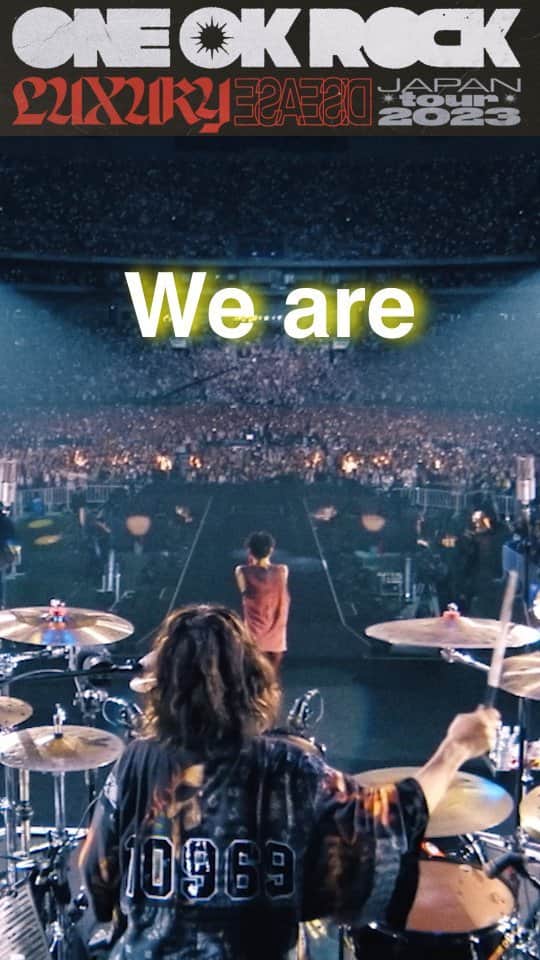 ONE OK ROCKのインスタグラム：「We are [Official Short Clip from "Luxury Disease" JAPAN TOUR]  DVD, BD発売中！ https://oor.lnk.to/LD_DVDBD  #ONEOKROCK #LUXURYDISEASE #tour」