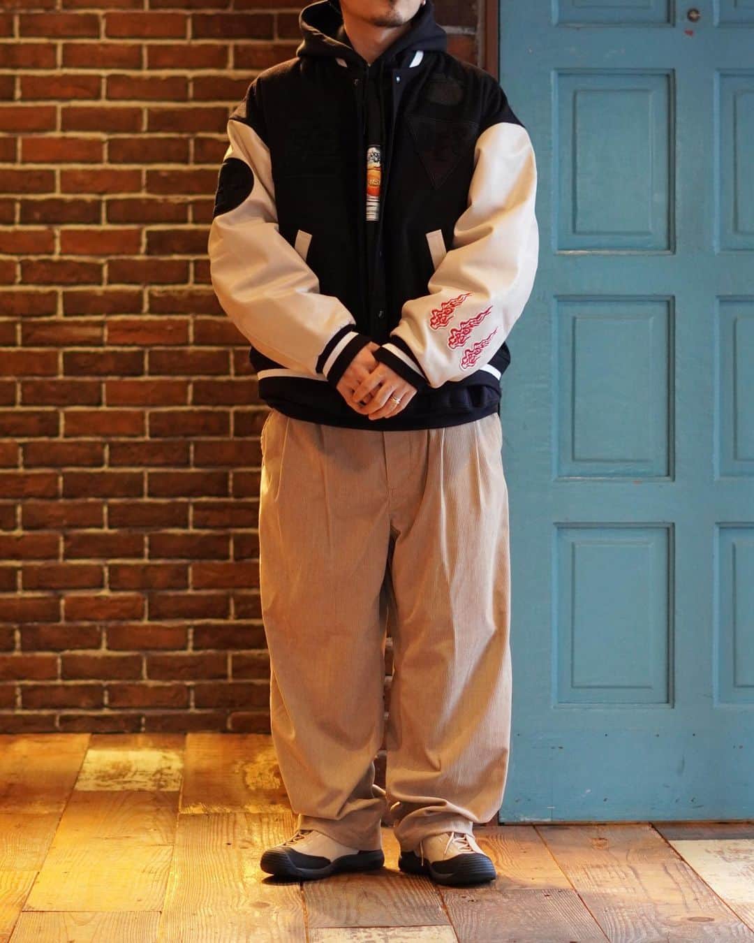 ARKのインスタグラム：「Evisen Skateboardsゑ  DELUXE VARSITY BOYS JACKET ￥86,900- (tax  in)  #evisenskateboards #evisen @arknets_official」