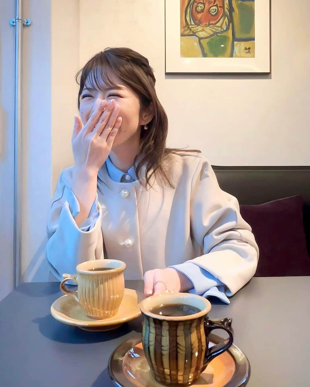 みゆこさんのインスタグラム写真 - (みゆこInstagram)「いつかの週末カフェ☕️  プーさんの🍯のツボみたいなコーヒーカップがかわいいー🧸❣️  コーヒーは温度も大事で、 私は結構熱めが好き💕 スタバならそろそろエクストラホットを頼む時期だなぁ🙈🤍  📍〒153-0042 東京都目黒区青葉台1-13-6 ベーカリーラウンジ沢村 中目黒  #中目黒#中目黒グルメ#中目黒カフェ#東京パン屋#穴場カフェ#ホットコーヒー#ドリップコーヒー#ブラックコーヒー#熱め#休日の過ごし方#デート」11月30日 19時29分 - miyuco.t