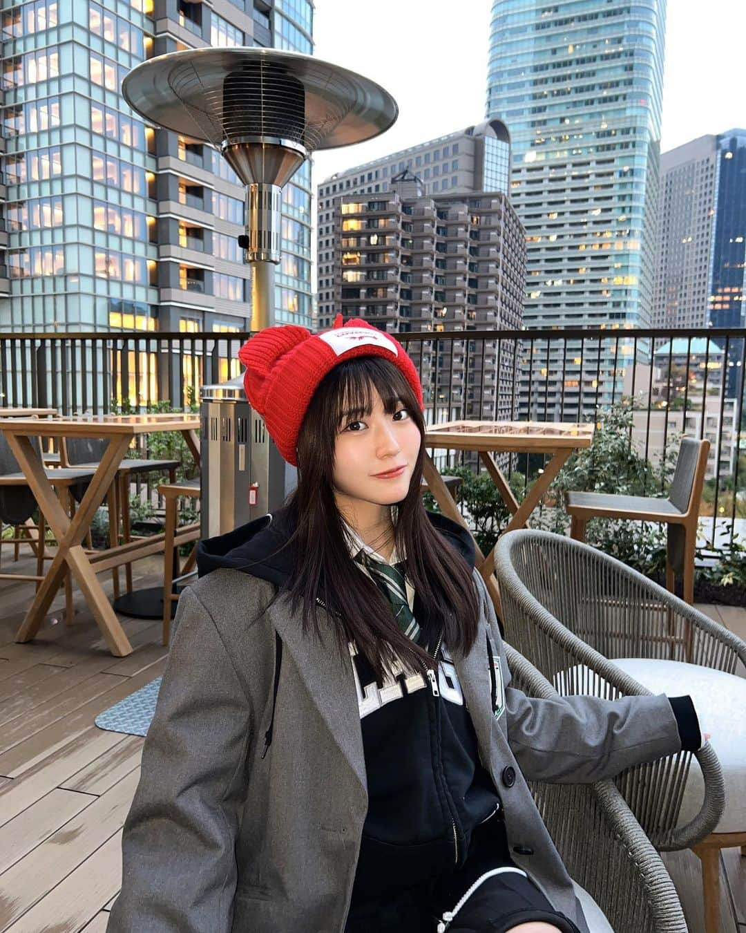 仲本愛美さんのインスタグラム写真 - (仲本愛美Instagram)「制服風にしてみました///」11月30日 19時45分 - manamana_kimono