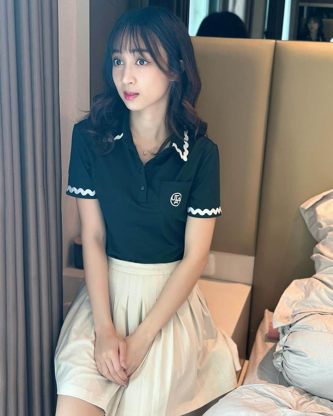 アヤナ・シャハブさんのインスタグラム写真 - (アヤナ・シャハブInstagram)「Kalo baju golfnya bagus jadi makin semangat latihannya🤣🤣  ゴルフ着が可愛かったらテンション上がるぅー💕🩷」11月30日 20時03分 - ayanashahab