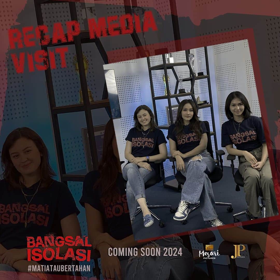 Kimberly Ryderのインスタグラム：「Recap media visit bersama geng napi dari Bangsal Isolasi.  Next kita akan promosi kemana lagi ya? Tunggu updatenya di media sosial kita!  #BangsalIsolasi #MatiAtauBertahan #FilmIndonesia #comingsoon2024」