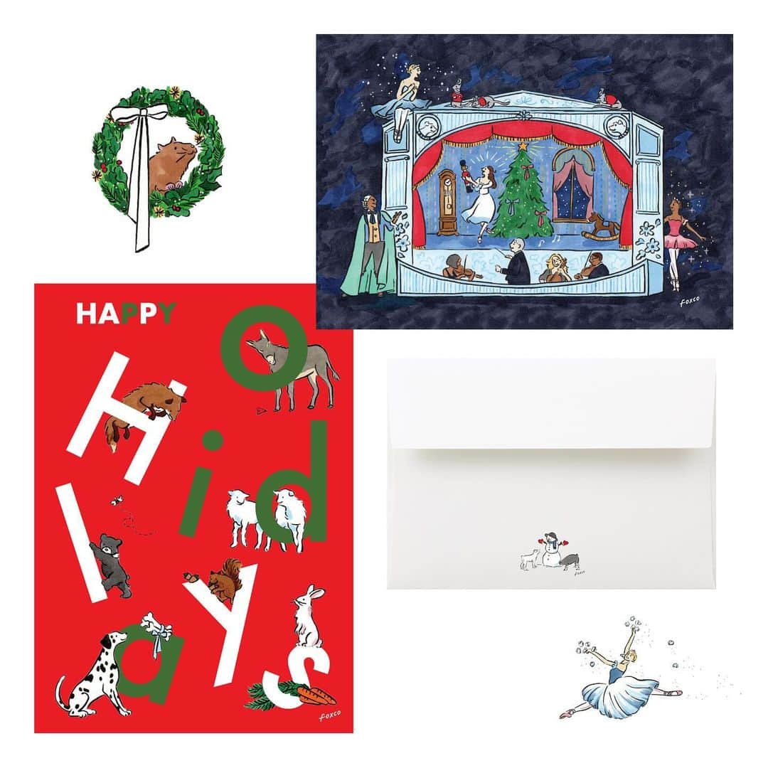 渡邉香織さんのインスタグラム写真 - (渡邉香織Instagram)「代官山蔦屋書店2号館 1階 建築デザインフロアにて2023年12月11日(月) - 12月25日(月)foxco Christmas Marketを開催いたします。  会場ではテーマにちなんだクリスマスマーケットをイメージし、foxco自身が企画・デザインしたオリジナルのアイテムを特別なギフトラッピングをして販売いたします。  展開するのは、リボンをあしらったカーディガン、セーター、バレリーナや白鳥などのイラストがさりげなく刺繍されたジーンズやスカートなど、冬に着回しやすいアイテムたちです。 ポーチやトートバッグ、ヘアアクセサリーに加えてギフトに添えるクリスマスカードや2024年のカレンダーも販売予定です。  #christmasmarket」11月30日 21時17分 - foxco_kaori