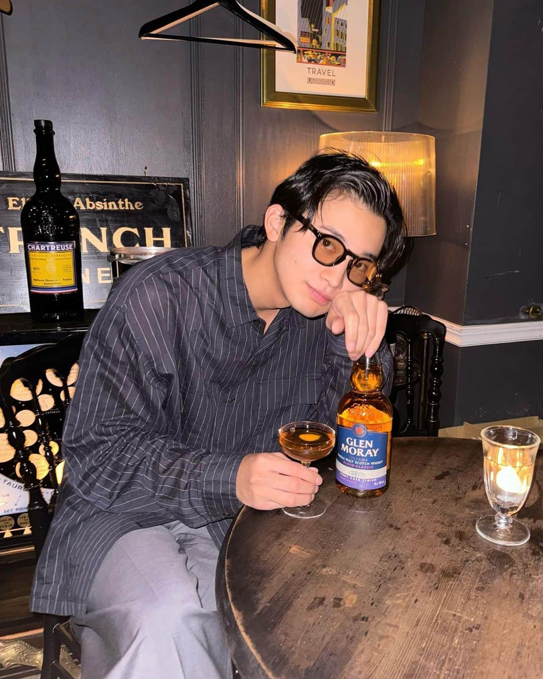 高崎凌さんのインスタグラム写真 - (高崎凌Instagram)「バーでウィスキー🥃  スコットランドで最も愛されてるシングルモルト・ウィスキーのひとつグレンマレイ飲んできた✌︎  @glen_moray_whisky #グレンマレイ #GlenMoray #ウイスキー ＠bar_trench」11月30日 21時29分 - ryo__takasaki