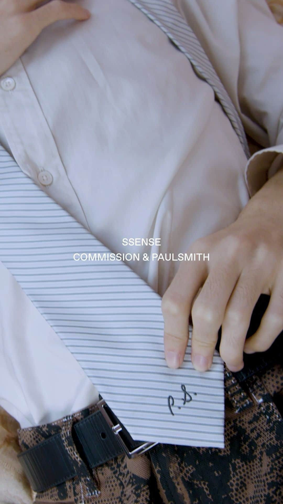 ポールスミスのインスタグラム：「Commission &PaulSmith for @ssense   Photography & Direction: Neva Wireko @_____neva Video: Jonathan Schoonover @jonschoonover Styling: Katie Brunett @katieburnett___ Casting: Nafisa Kaptownwala @nafisa_kap @insearchof.agency Groomer: Braydon Nelson @braydon_nelson Models: Fuma Maruno @fuma.maruno , Taka Maruno @takamaruno @askamodelagent Production: Marcos Fecchino @mfstudiony & Joey Kuskin, Justinian Kfoury @totalworld    #PaulSmith」