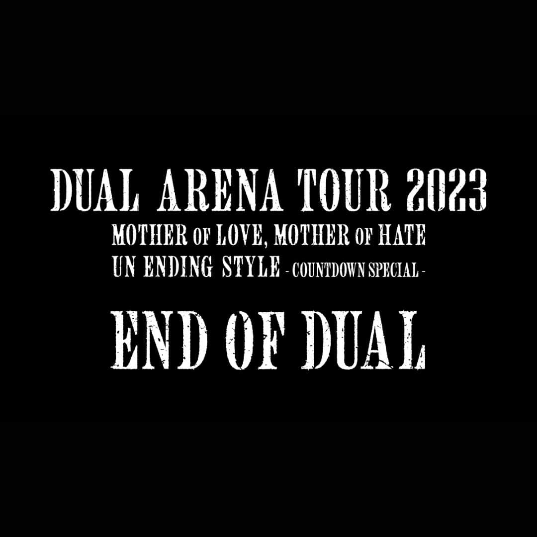 LUNA SEAのインスタグラム：「. ／ ツアーファイナル 大阪城ホール2days 新たなサブタイトル決定!! ＼   DUAL ARENA TOUR 2023 -END OF DUAL- 12.30 MOTHER OF LOVE, MOTHER OF HATE 12.31 UN ENDING STYLE -COUNTDOWN SPECIAL-  at大阪城ホール   #MOTHERvsSTYLE #LUNASEA  @ryuichikawamura_official @sugizo_official @inoran_official @j_wumf @331shinya @lunasea_official_web_store」