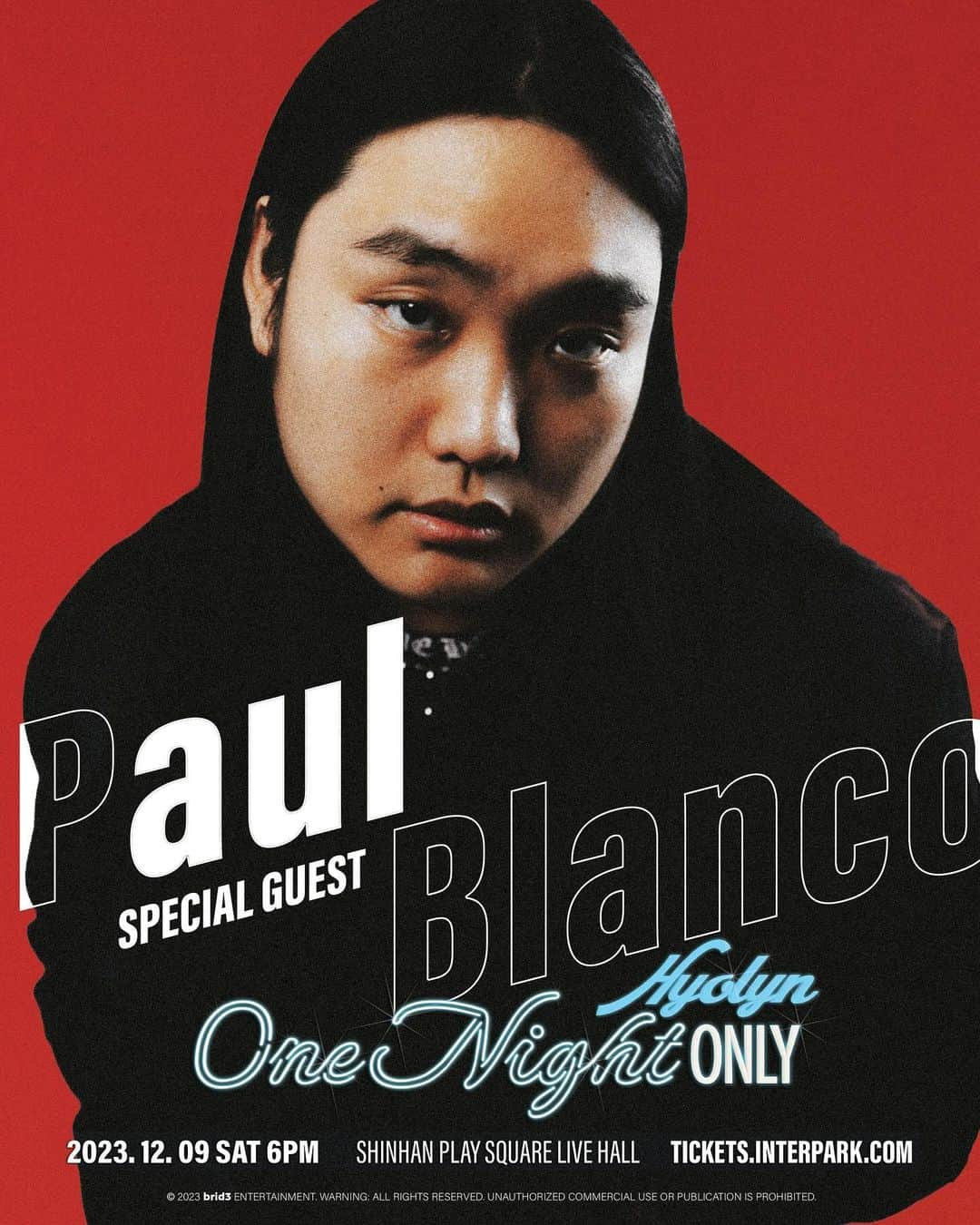 ヒョリンのインスタグラム：「효린쇼에 효린이도 보고 덕수도 보러 가자~~~😱❤️  HYOLYN SHOW🪩 Special Guest. Paul Blanco  #HYOLYNSHOW #20231209 #폴블랑코」