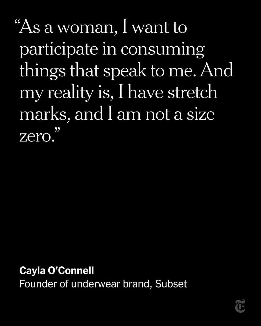 New York Times Fashionさんのインスタグラム写真 - (New York Times FashionInstagram)「In the past decade, newer underwear brands have focused on so-called imperfections — stretch marks, in particular. In the lingerie business, the once-verboten “flaw” is approaching industry standard, becoming as ubiquitous as cleavage.   After smaller intimates including Negative and Cuup cast models with stretch marks, some big-box retailers followed suit. Stretch marks (often seen on otherwise thin models) have appeared in product shots for ASOS, Boohoo, Missguided and Target, among others. The result has left consumers feeling skeptical.   Is it progress if a perceived blemish becomes a trend? Click the link in the bio to read more from @matkahn. Photo by @spicerjeanette_」11月30日 23時13分 - nytstyle