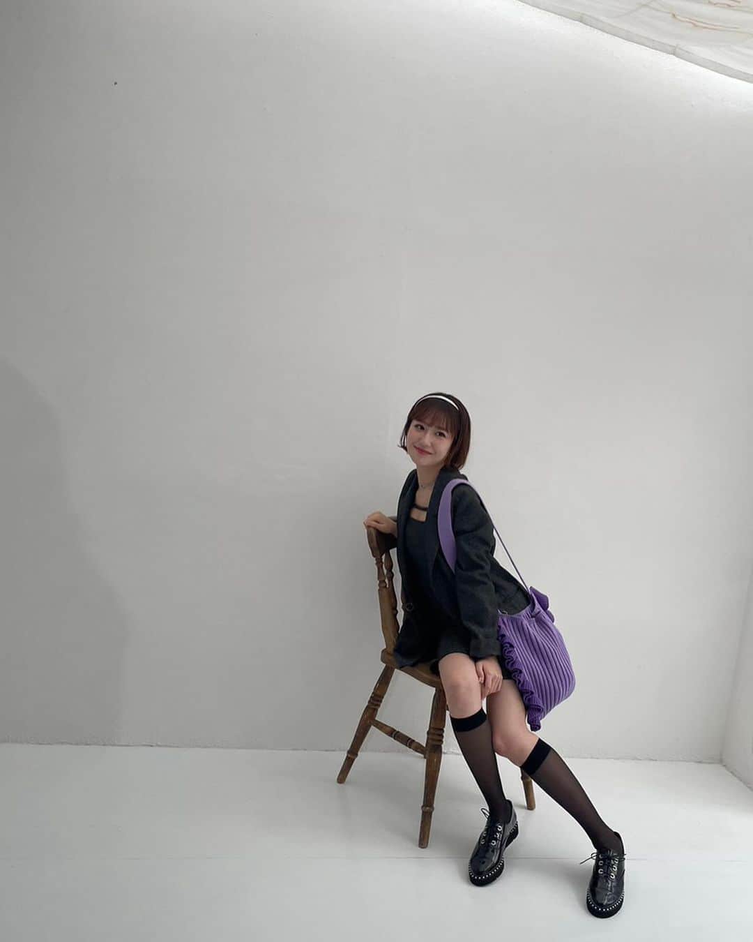 野中美希のインスタグラム：「11月29日発売「Scawaii!モーニング娘。'23スペシャル」ぜひご覧下さい💜 . #helloproject#morningmusume23#モーニング娘#モーニング娘23#野中美希#ちぇる」