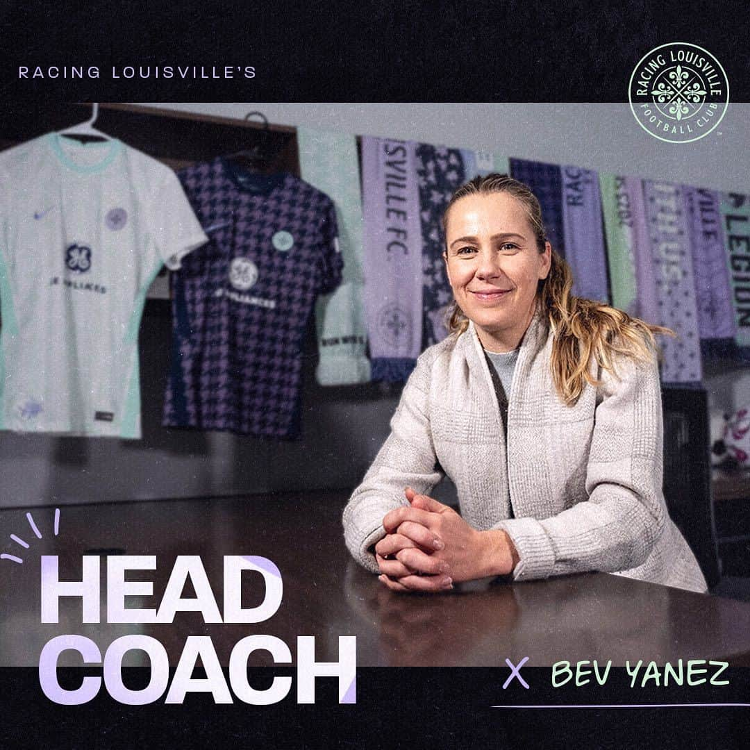 ベヴァリー・ゴーベル・ヤネズのインスタグラム：「Her rapid rise has been no surprise. 📈   Bev Yanez is the head coach for Racing Louisville FC!」