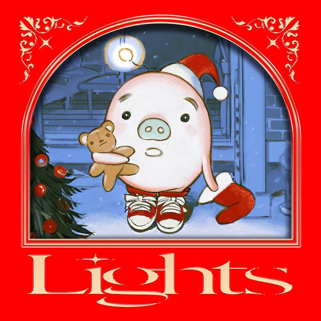 tofubeatsのインスタグラム：「tofubeats - Lights 先ほど各種配信サイトで配信開始しました！ 何気に初かもしれない直球のクリスマスソングです。ぜひどうぞ。  *「二子玉川ライズ クリスマス2023」テーマソング  Produced & Mixed by tofubeatsRecorded at HIHATT HO Tokyo Mastered by Naoya Tokunou Art Direction - Tamio Iwaya (GraphersRock) Illustration - Yoshitake Yamane  https://tofubeats.lnk.to/Lights」
