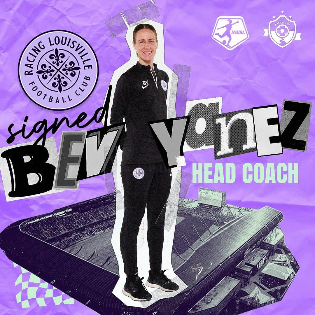 ベヴァリー・ゴーベル・ヤネズのインスタグラム：「Say hello to Head Coach Yanez! Huge congrats to Bev Yanez for being named as the new Head Coach for @racinglouisvillefc. The 35 year-old Yanez has emerged as one of the most talented and respected coaches in @nwsl over the past three seasons, as the top assistant with Gotham FC from 2021 and 2022, and as the top assistant with Racing Louisville in 2023. Bev helped guide Racing Louisville to the 2023 NWSL Challenge Cup Final, and also helped lead Gotham FC to the Challenge Cup Final and NWSL Playoffs in 2021. Yanez earned her US Soccer Federation A-Senior License in 2023, and has also worked as a coach in the @usynt setup, spending time as an assistant coach with the U15 National Team in 2022 and 2023. Yanez joined the coaching ranks after an impressive 10-year professional playing career, most notably making 123 appearances and scoring 25 goals for Seattle Reign FC (now OL Reign), winning the NWSL Shield with the Reign in 2014 and 2015, and being named to the NWSL Best XI Team and a NWSL MVP Finalist in 2015. Bev’s playing career also included stops in Australia, Finland and Japan, winning trophies with every club along the way.  She won the 2011 Women’s Professional Soccer League title with the Western New York Flash, the 2011 Finnish Naisten Liiga crown with PK-35, back-to-back Japanese Nadeshiko League championships in 2012 and 2013 with INAC Kobe Leonessa, and the 2017 Australian W-League crown with Melbourne City.  Bev also earned Best XI honors and the Nadeshiko League Golden Boot in 2013 with a league-best 13 goals. Originally from Southern California, Bev also gave birth to her second daughter with her husband OT earlier this month. Massively proud of you, Bev!  What a joy it has been to work with you and see your continued success as a coach.  Wishing you all the best next season in Louisville. #Path2Pro // #Path2ProSoccer」