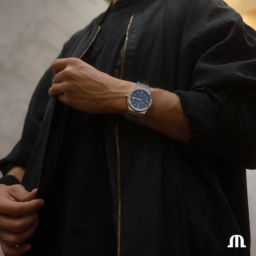モーリスラクロアのインスタグラム：「Livin the urban life with the #AIKON and @simonnogueira! #BeYourAIKON #YourTimeIsNow #PulseOfTheCity」