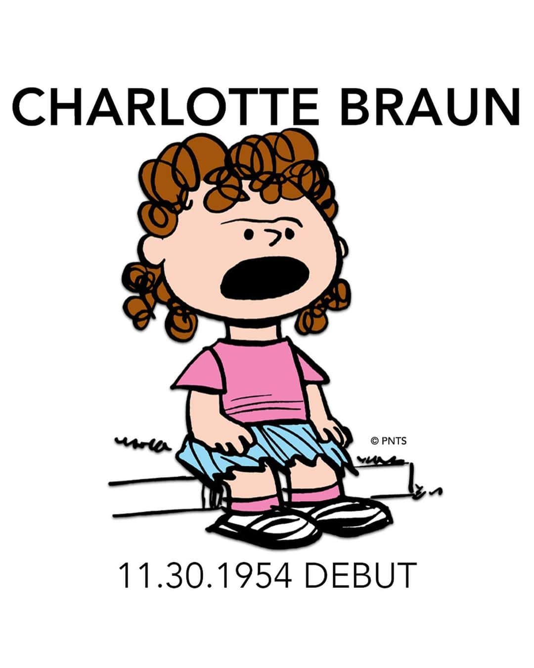 スヌーピーのインスタグラム：「On this day 69 years ago, Good Ol' Charlotte Braun debuted!⁠ ⁠ ⁠ The very opinionated and loud minor character, Charlotte Braun, was intended to be the foil to the wishy-washy Charlie Brown. ⁠ ⁠ However, her time in the strip was short-lived, as many fans were not thrilled with the inclusion of the loudmouthed counterpart. ⁠ ⁠ 🪓 FUN FACT! One Peanuts fan, Elizabeth Swaim, was so bothered by Charlotte Braun that she mailed a letter to Charles Schulz expressing her thoughts. Schulz wrote a personal reply on January 5, 1955, with a creative illustration, and that letter (known as "The Ax") is now a part of the Library of Congress archives. Swipe to view →⁠ ⁠ Charlotte Braun made her final appearance on February 1, 1955, with her boisterous personality to be embraced by Lucy. ⁠ ⁠ This Peanuts comic strip was first published on November 30, 1954.⁠ ⁠ ✉️: © SFIPT / Courtesy of the Library Congress.」