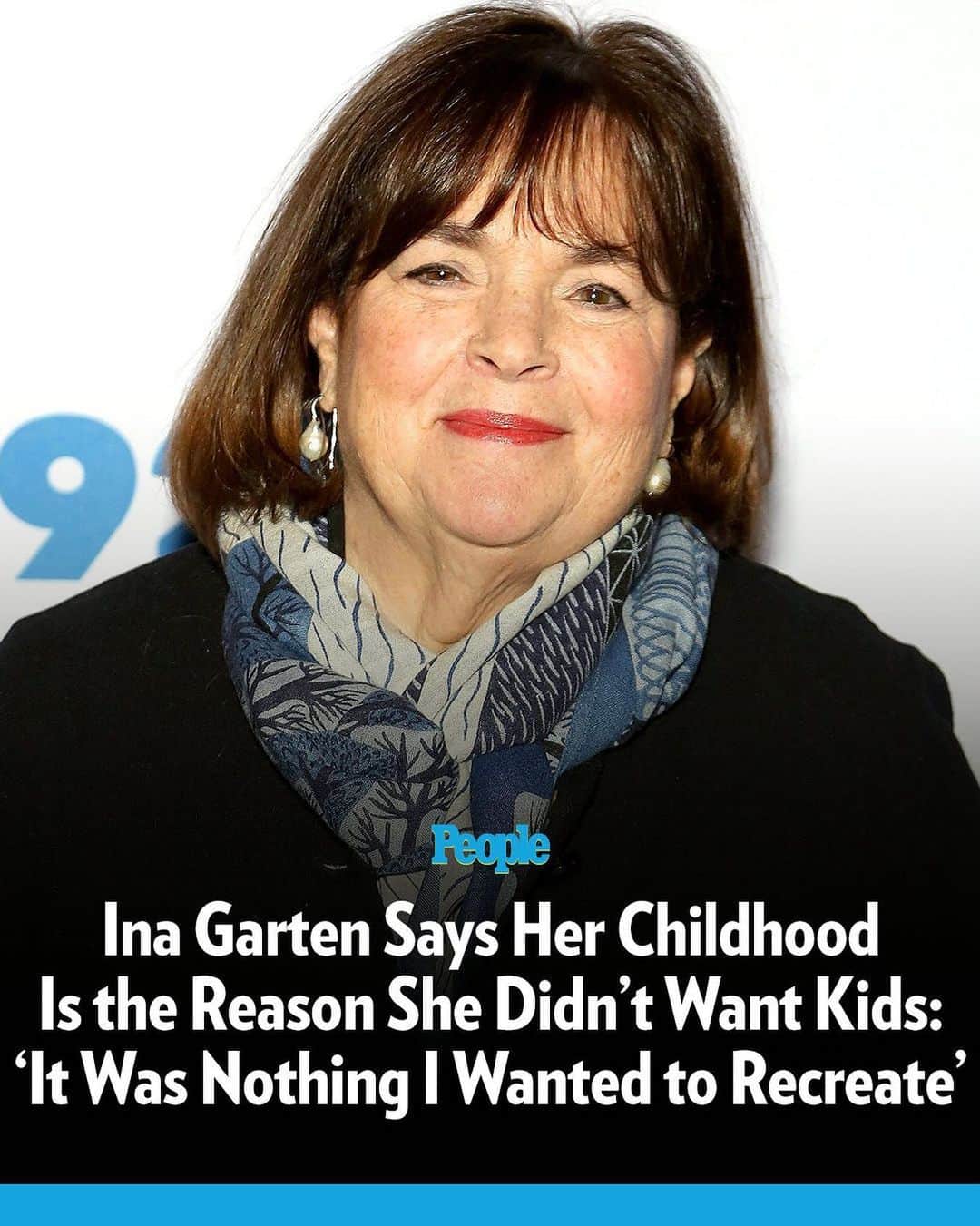 People Magazineのインスタグラム：「Ina Garten is discovering how her past affected her future. During a BBC News interview, the Food Network star opened up about why she never had children.   Garten, who married husband Jeffrey nearly 55 years ago when she was 20 years old, said that her own childhood is the main reason why she didn't want to expand her family.   “I’m actually writing a memoir right now and it’s kind of looking back at my childhood. It was nothing I wanted to recreate,” she shared. “And I’m always looking forward to look back and realized a lot of my decisions were based on my childhood. And so I think that was the motivating factor.”  Read the full story in our bio link. | 📷: Getty」