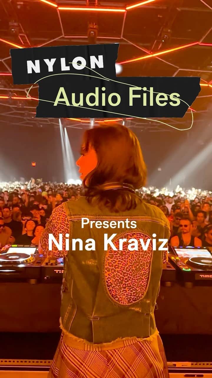 Nylon Magazineのインスタグラム：「DJ @ninakraviz took us along to one of her sets — sharing her must-have item on tour, favorite thing to wear, & more for NYLON’s Audio Files.」