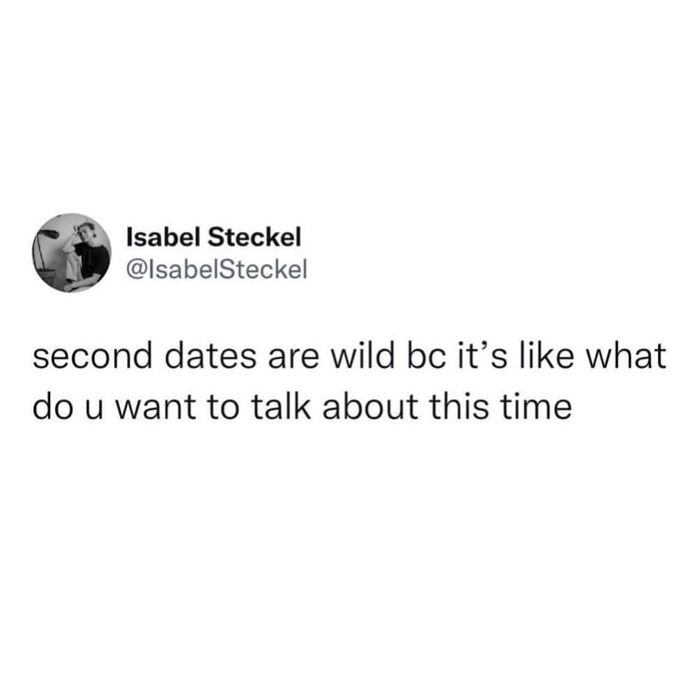 のインスタグラム：「I already told you about all my boring hobbies by IsabelSteckel | X  - #relationship #dating #seconddate #9gag」