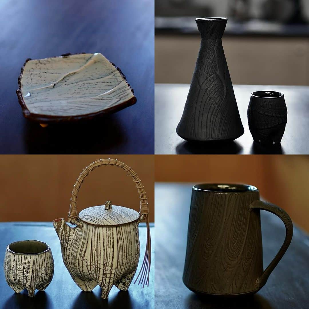 佐竹晃のインスタグラム：「Some different Kohiki pieces. Tomorrow  Online Holiday Open Kiln Sale More than 300 new pots will be available online starting Dec. 1st, 8pm (ET, U.S.) www.akirasatake.com or link in my bio. Free shipping within the U.S. with purchase of $200 or more, from Dec. 1st through Sunday Dec. 3rd, 11:59PM.  . #akirasatakeceramics #clay  #mug #coffee #tea  #お茶 #茶 #asheville #コーヒー　#マグ　#コーヒーカップ  #gallerymugen  #陶芸 #陶芸家  #佐竹晃 #ceramics #pottery #teapot #yunomi #dish #tokkuri #sake #酒 #徳利 #皿 #急須 #japanese #japanesepottery #tougei」