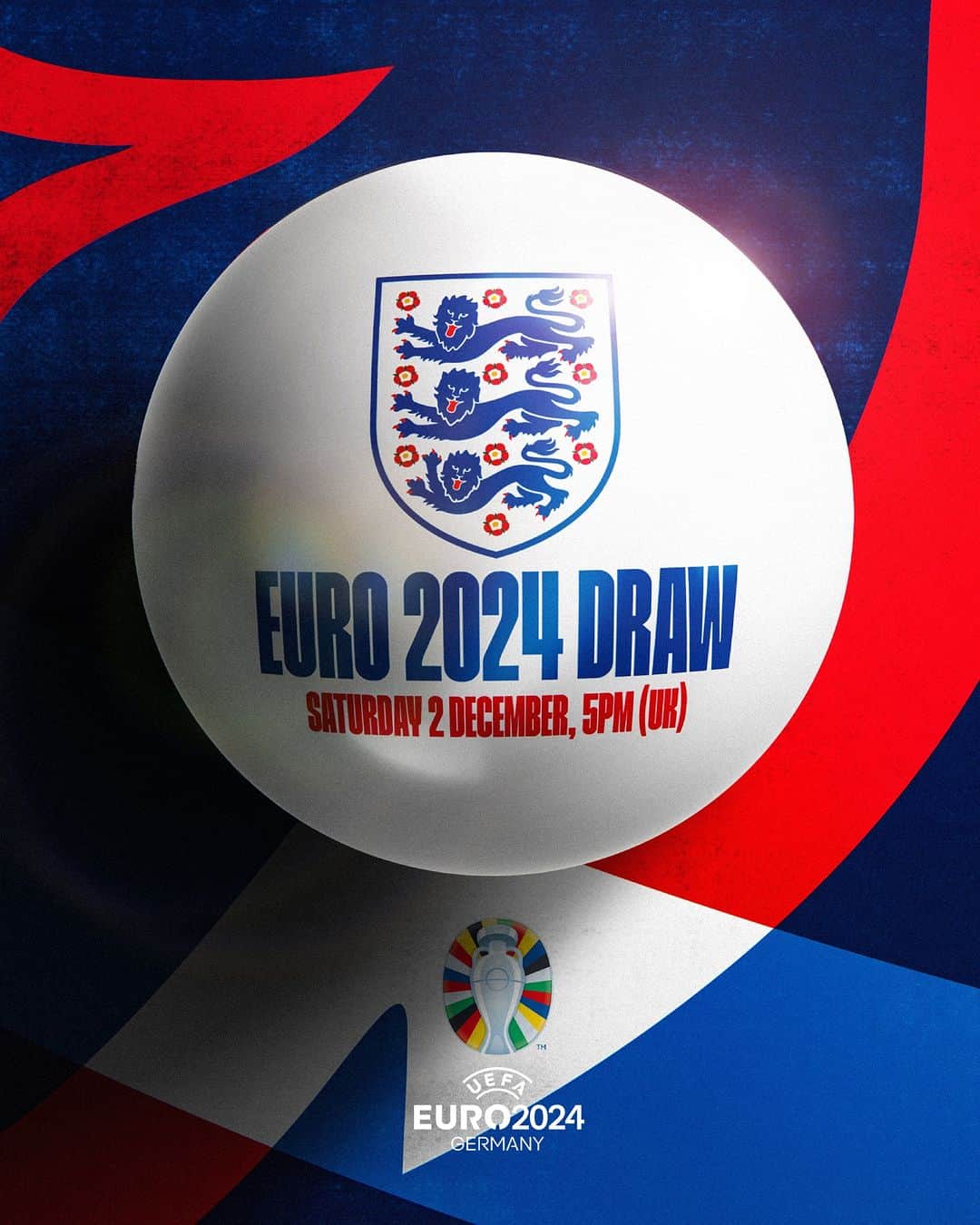 サッカー イングランド代表チームのインスタグラム：「Saturday = #EURO2024 draw day! 🤩」