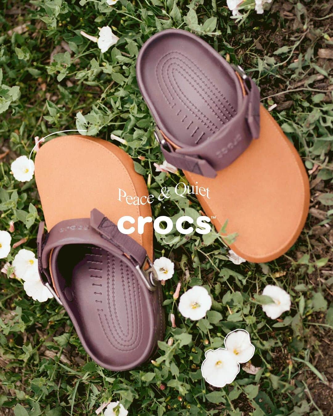 クロックス（crocs）のインスタグラム：「チルバイブス.  @museumofpeaceandquiet x Crocs  Crocs.co.jpで期間限定販売予定」