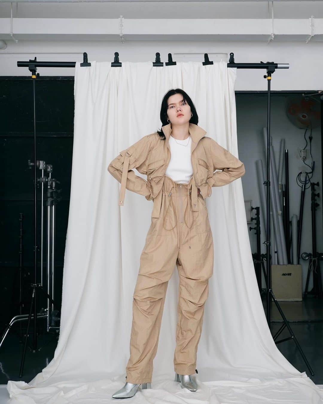 パメオ・ポーズのインスタグラム：「【2023 AW COLLECTION】 ✔︎NYLON SHAKA BLOUSON ✔︎NYLON SHAKA WADERS #pameopose #2023aw」