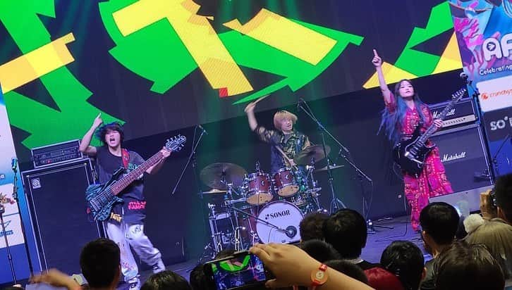 ASTERISM（アステリズム）さんのインスタグラム写真 - (ASTERISM（アステリズム）Instagram)「・ 🔹LIVE🔹 Thank you for coming "@animefestivalasia"day2 in Singapore🙏️☺️  The event was as exciting as the first day!!😊  🎸NEXT GIG🎸 Dec. 9th Sat at @mv_namba in Osaka  🎫Tickets🎫 https://eplus.jp/sf/detail/3965790001-P0030001  #ASTERISM #アステ #LIVE #AFASG」12月1日 12時24分 - asterism.asia