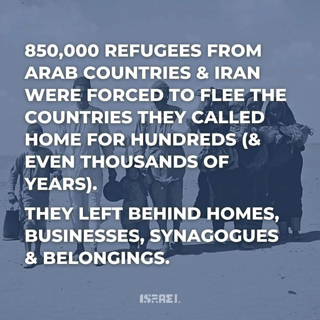 デブラ・メッシングさんのインスタグラム写真 - (デブラ・メッシングInstagram)「Repost from @stateofisrael • 850,000.  That’s the number of Jewish refugees from Arab countries & Iran who were forced to flee the countries they called home for hundreds (& even thousands of years).  They left behind homes, businesses, synagogues & belongings.  For over 2,500 years, Jews continuously lived in North Africa, the Middle East & Gulf region.  In the 1930s, Jews began to experience large waves of discrimination.  The situation for Jews became increasingly dangerous following the adoption of the UN Partition Plan in 1947.  Jews in Iraq, Egypt, Syria, Yemen & other countries were targeted in violent pogroms which continued into the 50s & 60s.  Today (November 30) we mark the annual day to remember the 850,000 Jews expelled from Arab Lands & Iran and promise to never stop sharing their stories.  #jewishrefugeesday  #middleeast #ethniclycleansed #mizrahi」12月1日 12時47分 - therealdebramessing