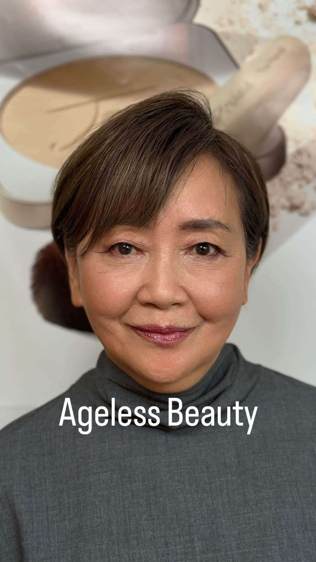 ジェーン・アイルデールのインスタグラム：「【LIVE】エイジレスメイク！💄 ジェーン・アイルデールで関西エリアのインストラクター林さんによる、エイジングスキンのお悩みをケアして帳消しするメイクご紹介頂きました モデルは弊社のイベント時ディスプレイをお願いしているゆうこさん、なんとアフリカ旅行✈️から帰ったばかりのためいつもより日焼けしております... お二人ともありがとうございます」