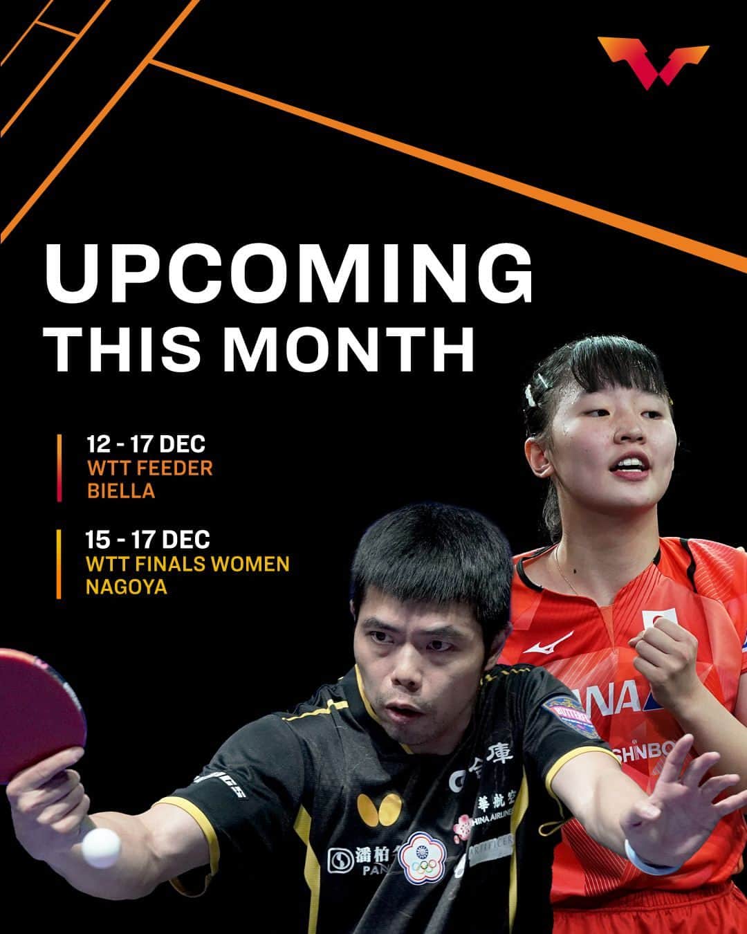 ITTF Worldのインスタグラム：「Rounding off the calendar year with these events to look forward to in December! 🏓 ⁠ ⁠ More to come in 2024 - keep your eye on worldtabletennis.com/eventslist 🤩 ⁠ ⁠ #WTTFeederSeries #WTTFinals #TableTennis #PingPong」