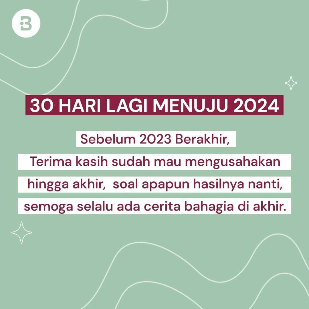 Beauty | Health | Fashionさんのインスタグラム写真 - (Beauty | Health | FashionInstagram)「Udah masuk bulan penutup di 2023, nih.😢  Berharap apa untuk jadi cerita di akhir tahun ini?😍 —-- Jangan lupa untuk follow @Beautynesia.id  untuk berita menarik seputar wanita dan lainnya!  Follow juga instagram : @beautynesianews 💄 @mommyasia.id 🤰🏼👶🏻 —---- #desember #akhirtahun #penutuptahun#quotes #tgif #friday #beautynesiaid」12月1日 13時01分 - beautynesia.id