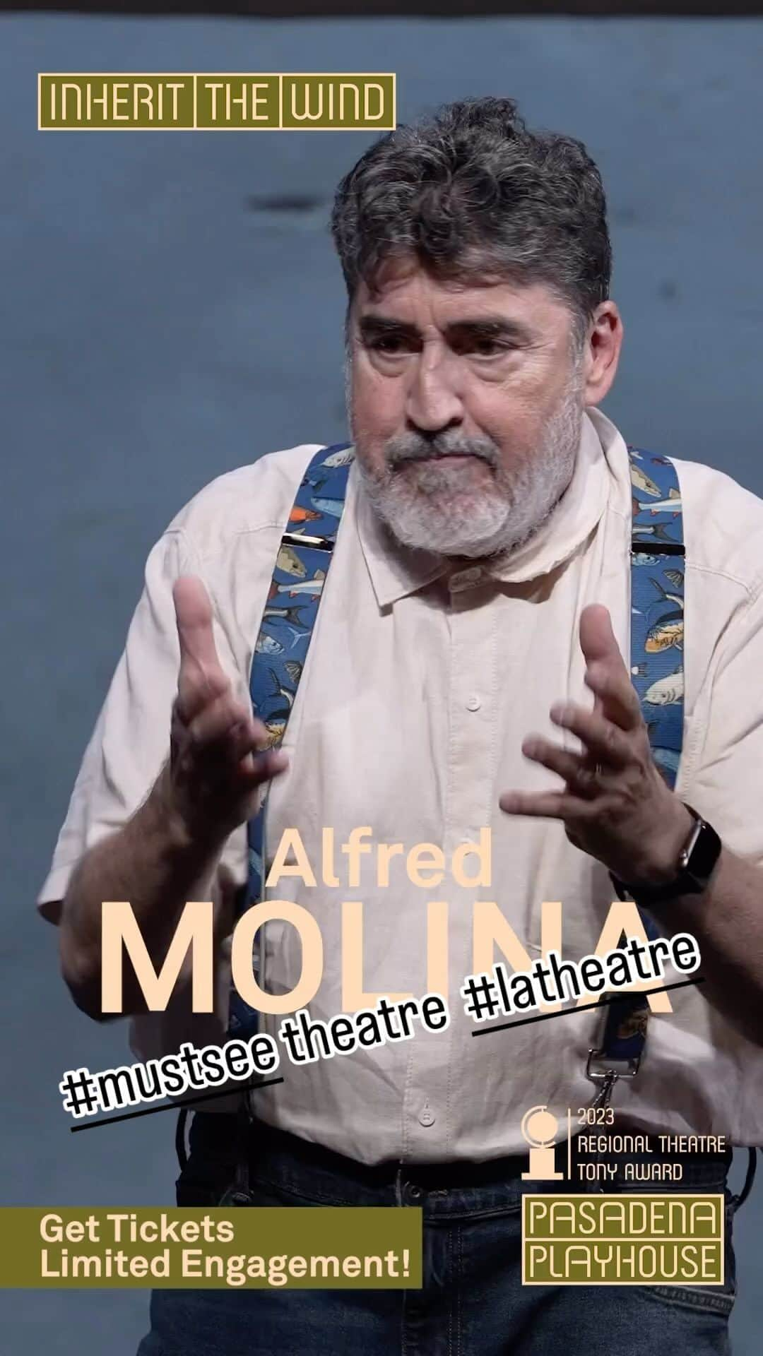 シャロン・ローレンスのインスタグラム：「This production, directed with power and precision by @mmmichetti1 is  anchored by potent performances from titans, @fredmolina9953 and #johndouglasthompson The entire @pasadenaplayhouse cast and creative team makes it riveting and relatable. Thank you @dannyfeld for your leadership in #latheatre. I’m thrilled it was extended to 12/03. Don’t miss it!   Repost- @pasadenaplayhouse Are you ready to #InheritTheWind at the Playhouse? The #TrialOfTheCentury is ON 👨‍⚖️ STAGE NOW 👨‍⚖️ for a limited run through Dec 3rd. You won’t want to miss the fireworks inside the courtroom. #LinkInBio to grab your tickets now – they’re selling fast so don’t wait too long 😉」