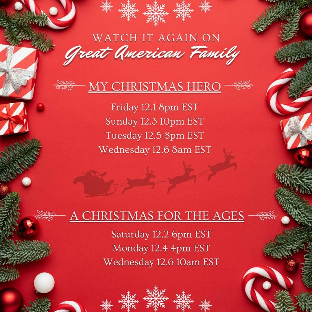 キャンディス・キャメロン・ブレのインスタグラム：「Watch it again and again and again 😉🎄❤️✨ only on @gactv #greatamericanfamily」