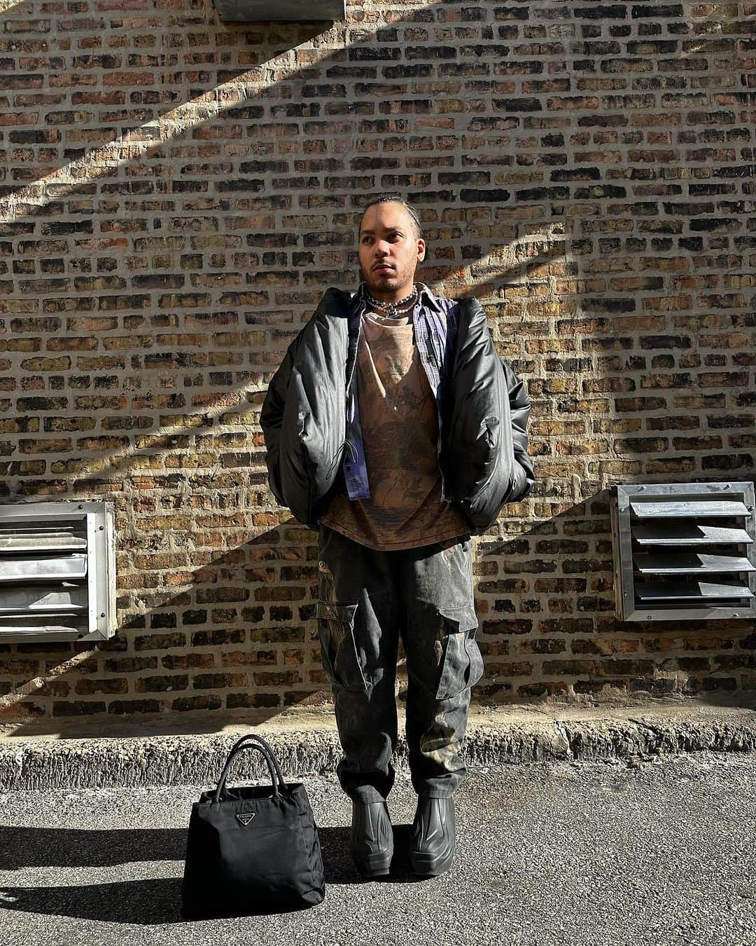 2nd STREET USAのインスタグラム：「ITEMS AVAILABLE AT  2nd Street Lincoln Park 📍Jacket- Yeezy/Gap $129 size Xl Top- Yeezy Season 4 $ 109 size XL  Shirt - Needles $159 Size M Bottom-  Mossy Oak $ 29 Size 33 Shoes - 1017 Alyx $199 Size 9  Bag-  Prada Tote Bag $ 299」