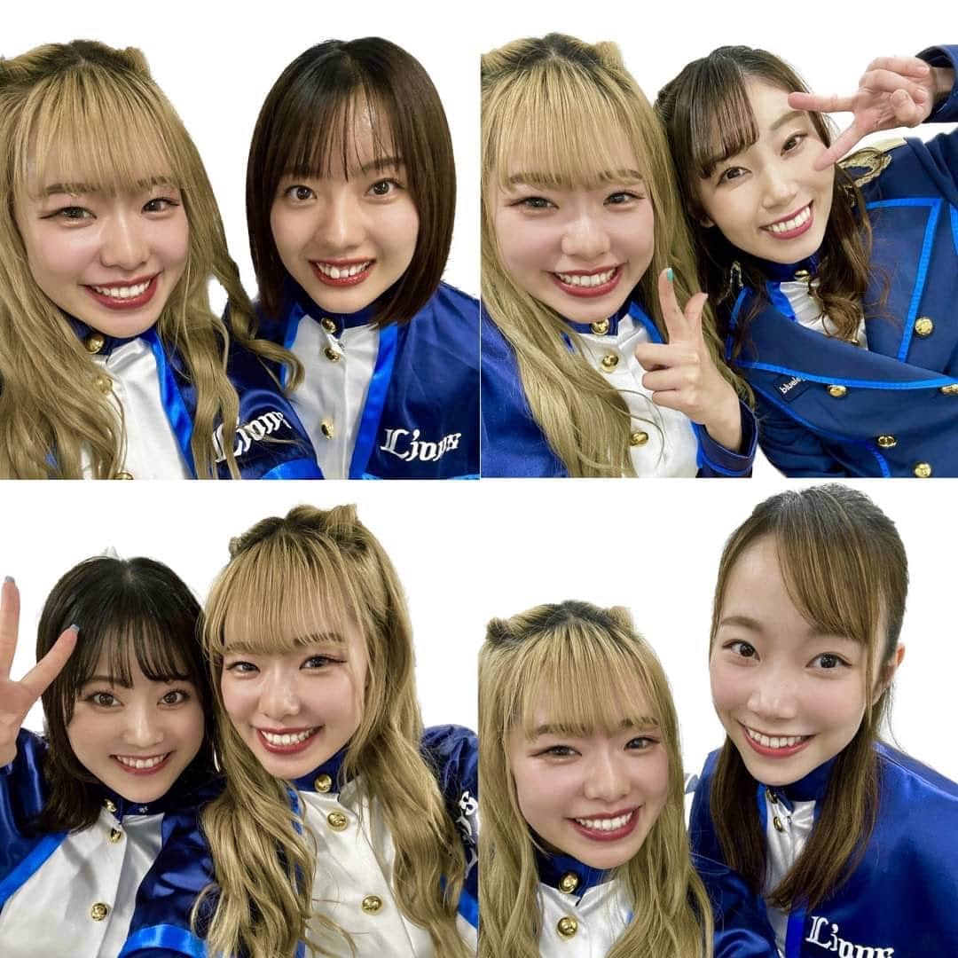 ブルーレジェンズさんのインスタグラム写真 - (ブルーレジェンズInstagram)「みなさんこんにちは！Aihaです💙🪽 サンクスフェスタにご来場いただいた皆さん本当にありがとうございました！ お渡し会にも沢山の方が来てくださってびっくりしました😳 皆さんとお話ができて、2月3日の舞台公演も楽しみにしているとのお声をいただけて嬉しかったです🤍 舞台公演に向けて頑張ります！！✊  写真はルーキーが全員揃った試合日に撮った写真と、サンクスフェスタの日にメンバー全員と撮ったオフショットです🫶  寒い季節になったので皆さん風邪をひかないように暖かくしてお過ごしください🍀💭  #bluelegends #seibulions #埼玉西武ライオンズ」12月1日 13時15分 - bluelegends_lionsofficial