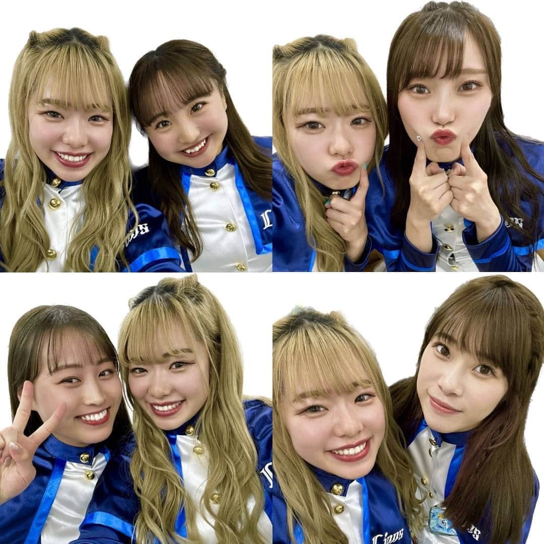 ブルーレジェンズさんのインスタグラム写真 - (ブルーレジェンズInstagram)「みなさんこんにちは！Aihaです💙🪽 サンクスフェスタにご来場いただいた皆さん本当にありがとうございました！ お渡し会にも沢山の方が来てくださってびっくりしました😳 皆さんとお話ができて、2月3日の舞台公演も楽しみにしているとのお声をいただけて嬉しかったです🤍 舞台公演に向けて頑張ります！！✊  写真はルーキーが全員揃った試合日に撮った写真と、サンクスフェスタの日にメンバー全員と撮ったオフショットです🫶  寒い季節になったので皆さん風邪をひかないように暖かくしてお過ごしください🍀💭  #bluelegends #seibulions #埼玉西武ライオンズ」12月1日 13時15分 - bluelegends_lionsofficial