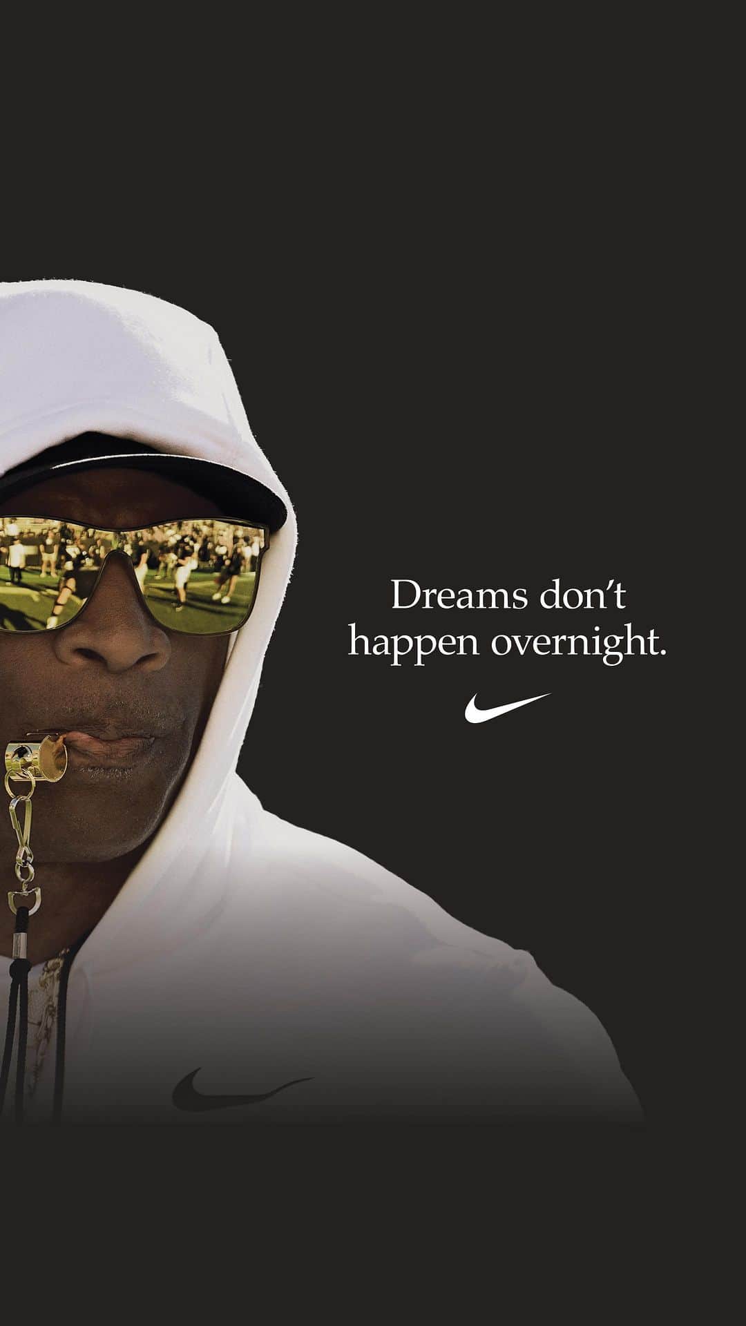 NIKEのインスタグラム：「“Dreams don’t happen overnight…you gotta run dreams down.”- @deionsanders   #JustDoIt」
