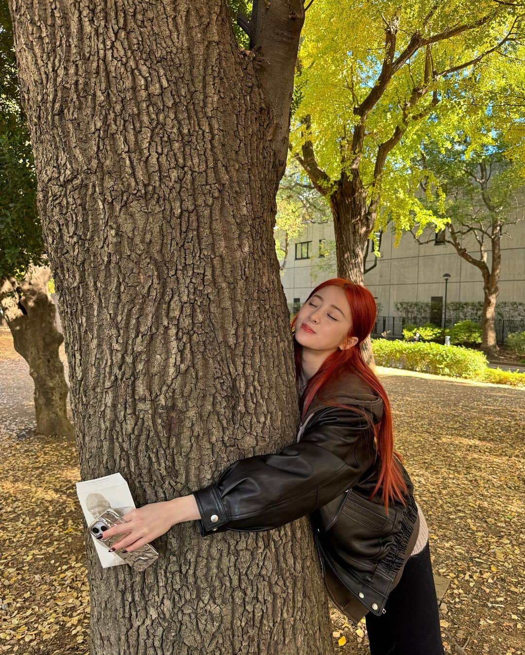 ホ・ユンジンさんのインスタグラム写真 - (ホ・ユンジンInstagram)「tree hugger」12月1日 8時46分 - jenaissante