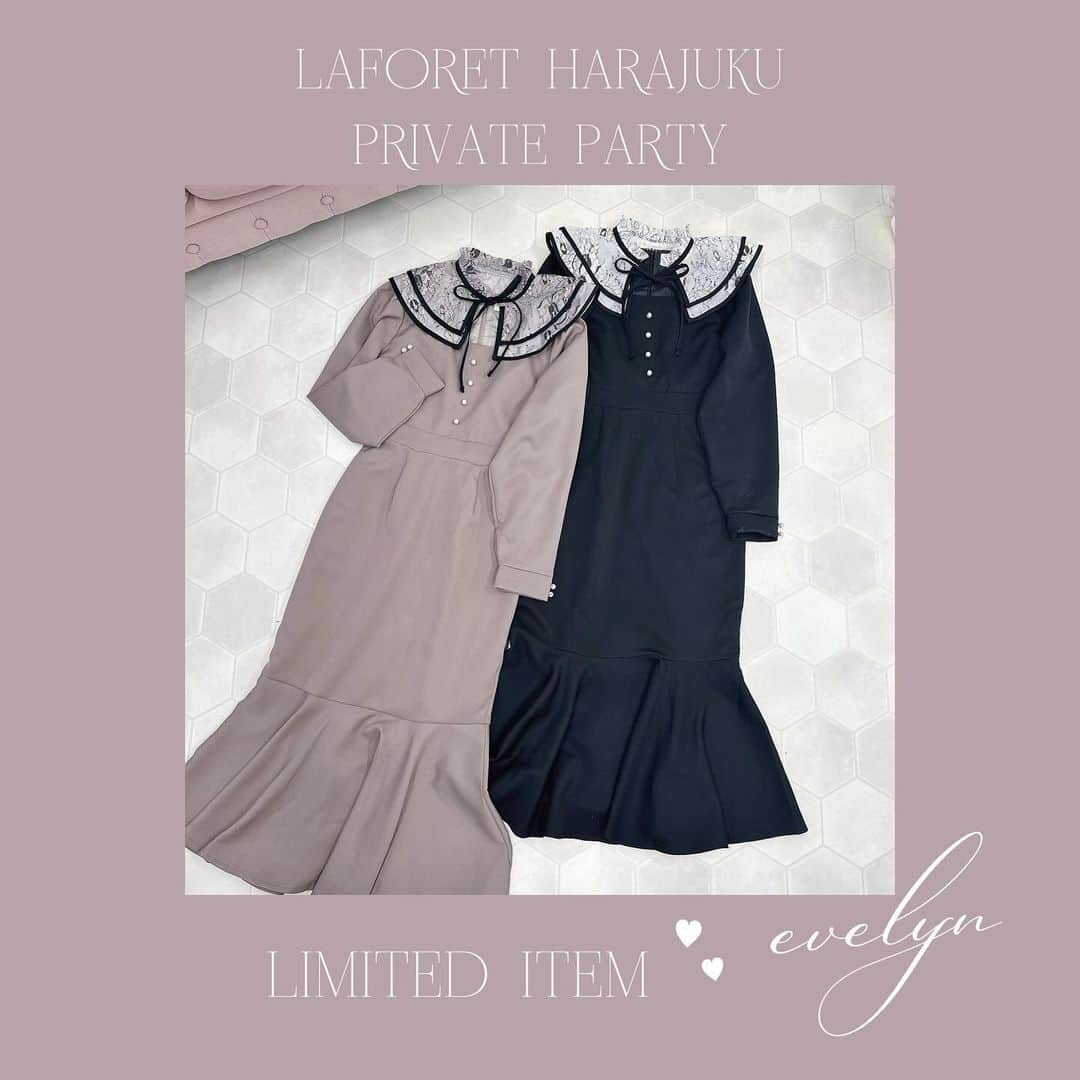evelynのインスタグラム：「Limited Item💕 ㅤㅤㅤㅤㅤㅤㅤㅤㅤㅤㅤㅤㅤ \ 12/1〜原宿店限定販売 / #レースマーメイドOP ¥11,000 【PI/BK】 ㅤㅤㅤㅤㅤㅤㅤㅤㅤㅤㅤㅤㅤ #evelyn #エブリン」