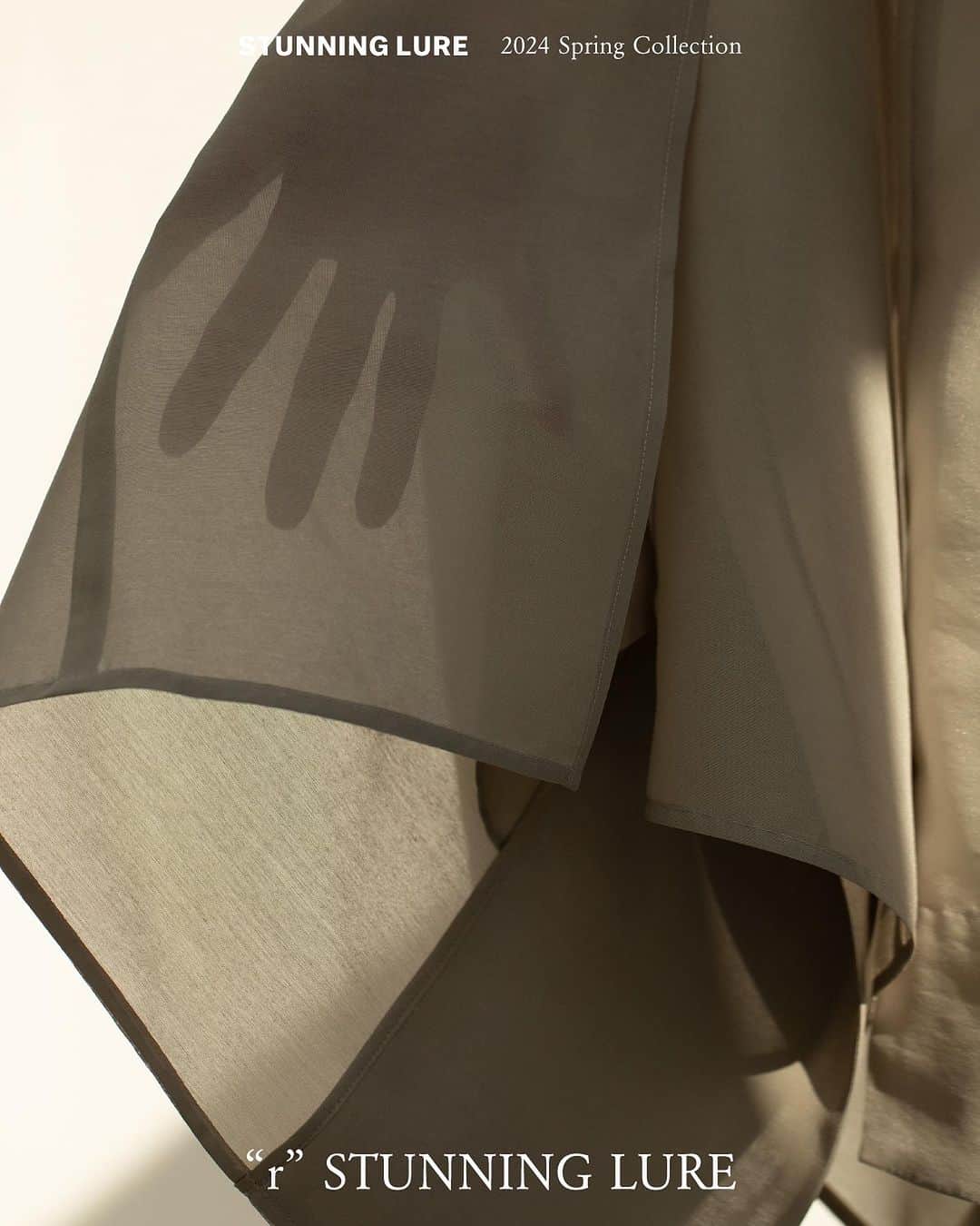 スタニングルアーのインスタグラム：「2024 Spring Collection PRE-ORDER vol.1 本日よりONLINE SHOP・青山店にてスタート __________  2024春のコレクションがご覧いただける、特別な期間となります。 また、こちらの期間のみ全アイテム10%OFFでオーダー頂けます。  〈PRE-ORDER Vol.1〉 開催店舗：　ONLINESHOP・青山店　 開催期間：　12/1 - 12/11   __________  @stunninglure_snap #stunninglure #スタニングルアー #PREORDER」