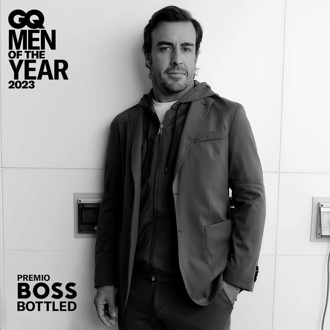 フェルナンド・アロンソのインスタグラム：「For 25 years, #BOSSBottled has inspired driven men to take on every challenge while staying true to their core values of honesty, integrity, and authenticity. Thanks to @boss and @gqspain for involving me in such a project. #BeYourOwnBoss」