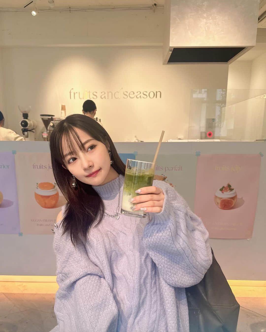 村瀬紗英さんのインスタグラム写真 - (村瀬紗英Instagram)「#dailylook  🙈🍌🧁💜 12月おじゃまします(:  👗▶︎ @andgeebee_official」12月1日 20時58分 - saepiiii.m