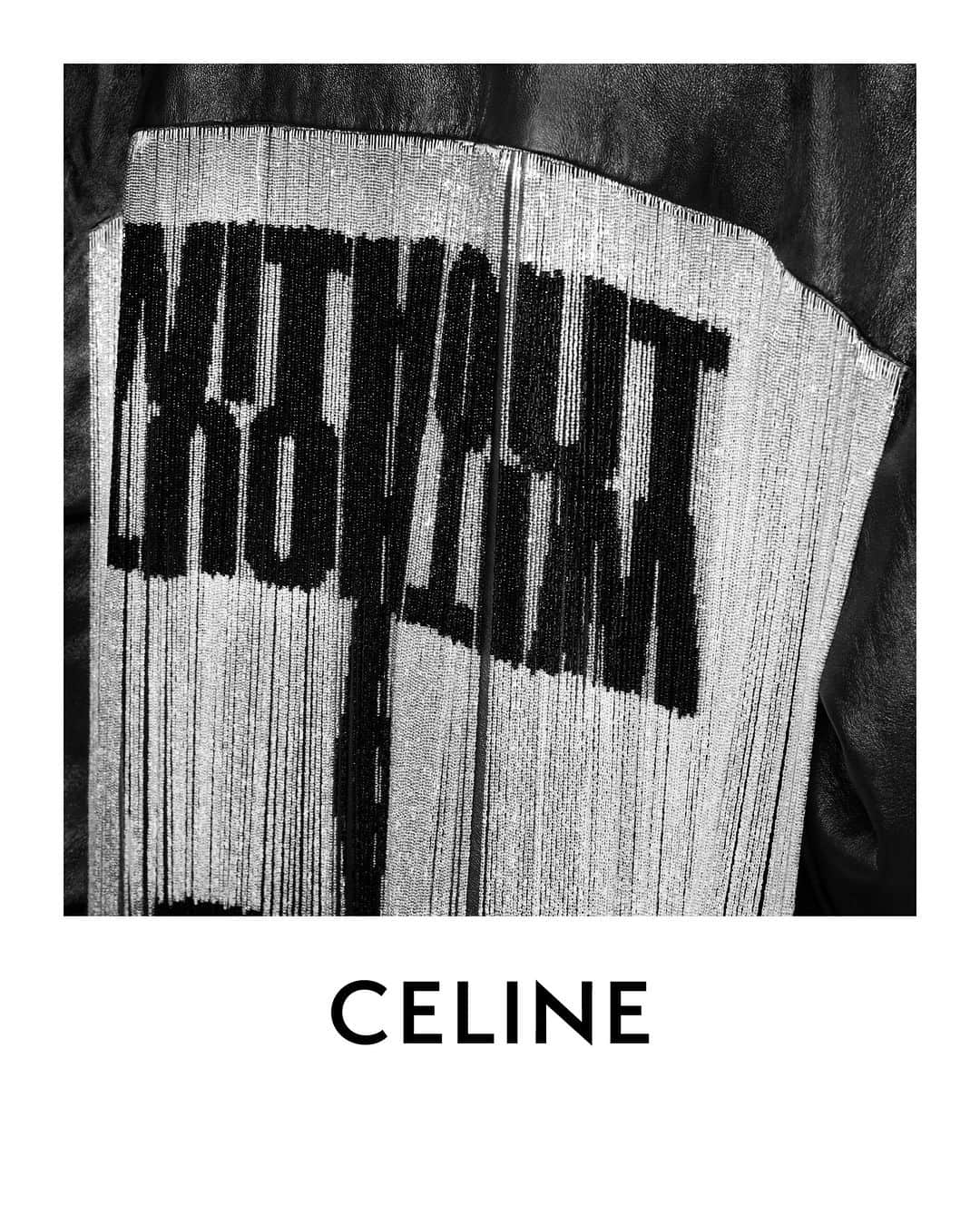 Celineのインスタグラム：「CELINE 20 HOMME SUMMER 24  DELUSIONAL DAYDREAM  DASH SNOW’S ARTWORKS WERE INCLUDED IN THE “SWEET BIRD OF YOUTH” GROUPSHOW EXHIBITION CURATED BY HEDI SLIMANE AT ARNDT & PARTNER GALLERY IN BERLIN IN JUNE 2007.  HEDI SLIMANE WORKED WITH DASH SNOW’S ESTATE TO CHOOSE ARTWORKS FROM HIS ARCHIVE TO INCLUDE IN THE DELUSIONAL DAYDREAM COLLECTION.  DASH SNOW (1981-2009) WAS ACTIVE DURING A DISTINCT CHAPTER IN AMERICAN HISTORY, THE EARLY AUGHTS, AS AN ARTIST IN NEW YORK AT THE EPICENTER OF A WHOLE COUNTRY’S ANXIETY. SNOW’S WORK BEGAN TO COHERE AROUND 2003, AND IN ADDITION TO POLAROIDS, HE STARTED USING 35MM FILM AS WELL AS ASSEMBLING COLLAGE WORKS THAT MADE USE OF TYPOGRAPHICAL DEVICES.  AMBITIOUS INSTALLATIONS, COMBINE SCULPTURES, PERFORMANCES, AND SHORT FILMS FOLLOWED AND HIS CAREER WAS WELL ESTABLISHED BY THE TIME OF HIS INCLUSION IN THE 2006 WHITNEY BIENNIAL.  ARTWORKS IN THE COLLECTION COURTESY OF THE DASH SNOW ARCHIVE  LIVING OUT THEIR DREAMS TONIGHT, 2006–COLLAGE WITHOUT A TRACE, 2007-COLLAGE MAN, MYTH AND MAGIC, 2005–ZINE COVER UNTITLED, 2007-COLLAGE ON FOUND FRAME  @HEDISLIMANE PHOTOGRAPHY AND STYLING  #CELINEBYHEDISLIMANE」