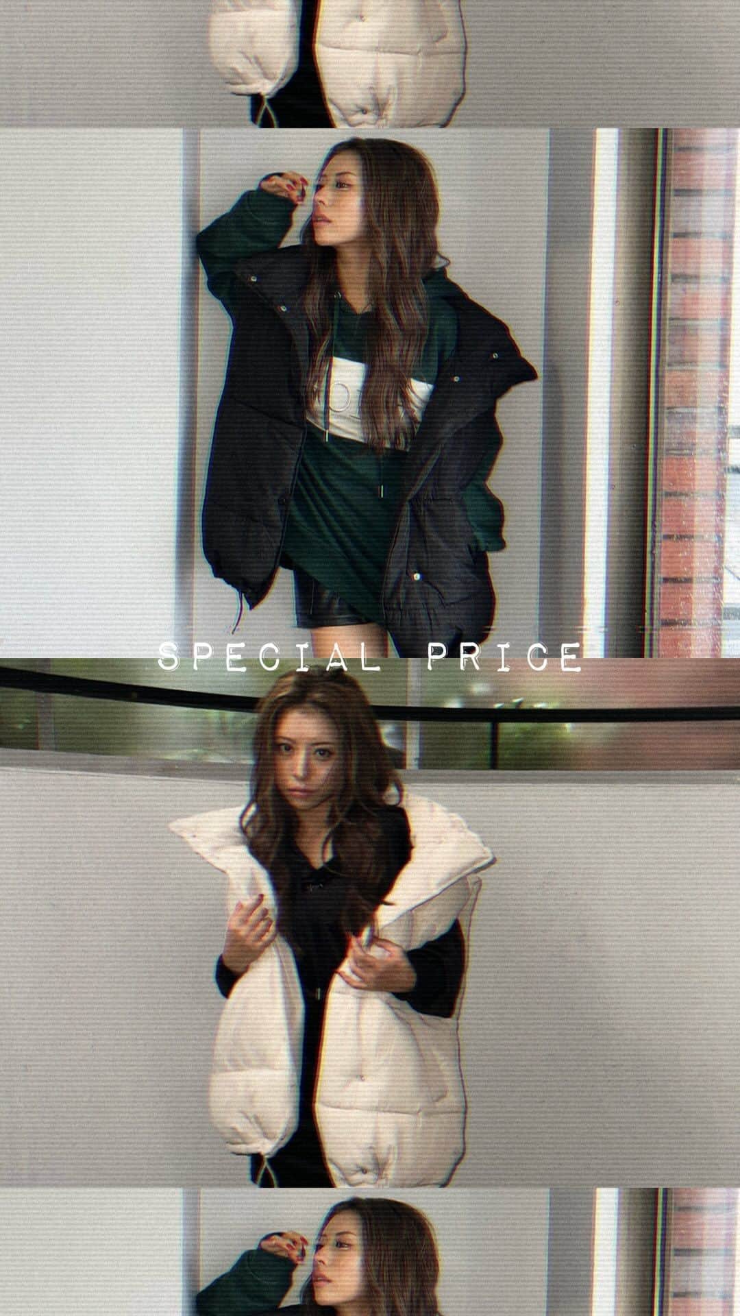 エゴイストのインスタグラム：「『SPECIAL PRICE!!』 ☑️切替中綿ベスト ¥7,990tax in⇨¥5,990tax in  BLACK/IVORY FREE  #EGOIST #egoist #エゴイスト #エゴ #冬 #冬コーデ #winter #coordinate #contrast」