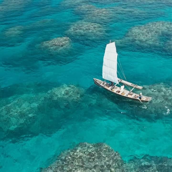 HAIMURUBUSHI はいむるぶしのインスタグラム：「小浜島・はいむるぶしから癒しの風景をお届けします。 はいむるぶしビーチの沖合いを滑走する帆掛けサバニ船。 沖縄の伝統木造船で、白い帆に風を受けて走る姿に古き良き時代の面影を感じます。 3月から始まるサバニ船ツアーで海上からの絶景をお楽しみください。 #沖縄 #八重山諸島 #離島 #伝統 #サバニ #海開き #ビーチ #体験 #小浜島 #リゾート #ホテル #はいむるぶし  #japan #okinawa #isalnd #coral #sea #sabani #tour #travel #kohamajima #beach #resort #hotel #haimurubushi」