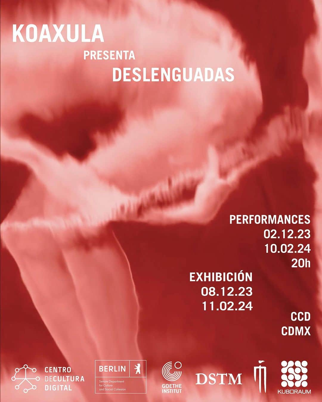 クボラムさんのインスタグラム写真 - (クボラムInstagram)「Pleased to invite you tomorrow, December 2nd, at 8 PM to "Deslenguadas", a multimedia body of work presented by Koaxula (a collaborative project by Colombian artist Natalia Escobar @discobar and Mexican artist Daniela Huerta @baby_vulture) within the "El sonido que atraviesa" series at the Memorial of @ccdmx.  Arising from an analysis of the feminine archetypes of "The Terrible Mother" personified by serpent deities embodying the devouring, seductive, and venomous, Koaxula embark on a performative and audiovisual narrative, creating a myth that incorporates the invisible forces of these archetypes and subverts them. "Deslenguadas" is a sonic and performative activation comprising live electroacoustic music performances featuring whips, sculptures, dancers, and video that break the sonic barrier to reinterpret these deities in a contemporary context, distancing them from their purely historical connotation and giving them a new meaning.   "Deslenguadas" is a return to the realm of the wild, a reconnection with its dark animal side, and the buried power of the Great Ouroboric Mother.  Saturday, December 2nd | 8pm Centro de Cultura Digital - Memorial Paseo de la Reforma S/N, Juárez, Miguel Hidalgo, 06600 Ciudad de México.  @akiaora_onunka  @rogeliososa  @marianadgershenson  @goetheinstitut_mexiko  @goetheinstitut  @ccdmx  Supported by @kuboraum   #kuboraum」12月1日 21時39分 - kuboraum