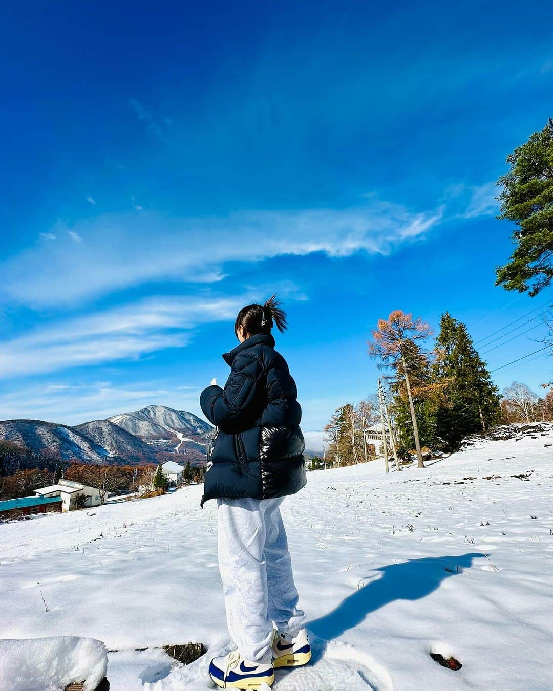 山崎桃子のインスタグラム：「心の浄化  #日本  #春夏秋冬  #長野」