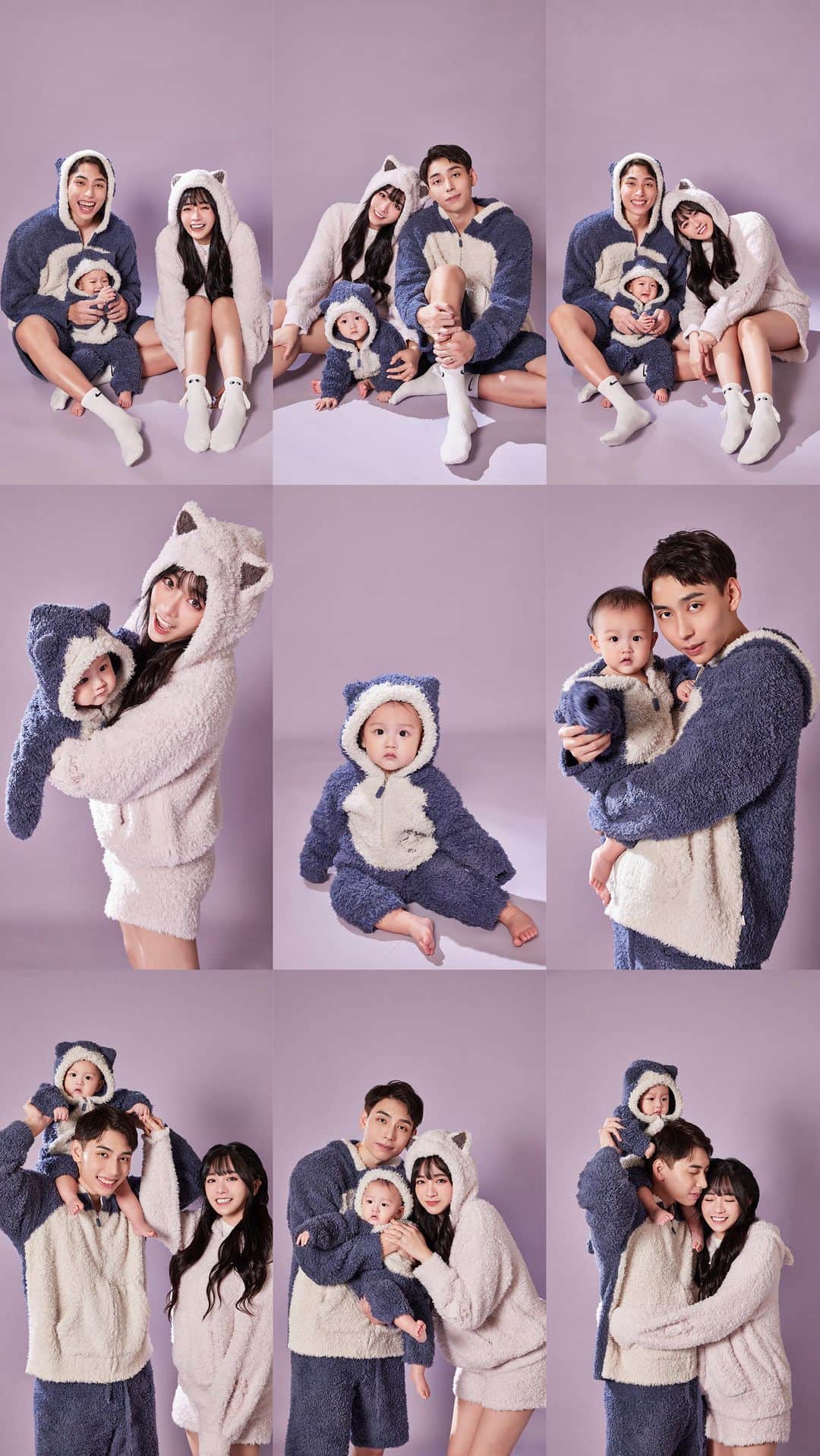 陳語謙のインスタグラム：「我們一家三口的第1⋯23456張全家福👨‍👩‍👧 現在的阿妍像爸爸還是像媽媽呢～( ⁰̷̴͈࿁⁰̷̴͈ )♡ॽ͙」