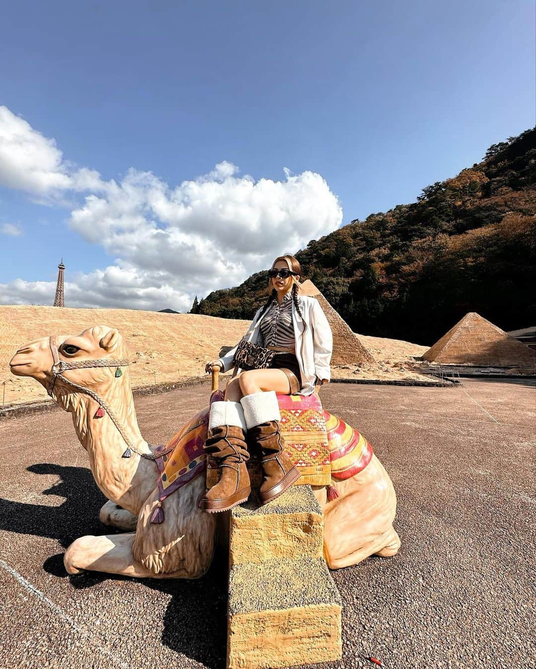 あやか（石山彩花）さんのインスタグラム写真 - (あやか（石山彩花）Instagram)「🍓栃木旅行🎢  那須ハイランドパークも東部ワールドスクウェアも行って充実旅でした😊  2024年もたくさん旅できますように🫶🏻  #栃木旅行　#旅スタグラム  #那須ハイランドパーク #東武ワールドスクウェア #ootdfashion」12月1日 21時53分 - ayakateen821