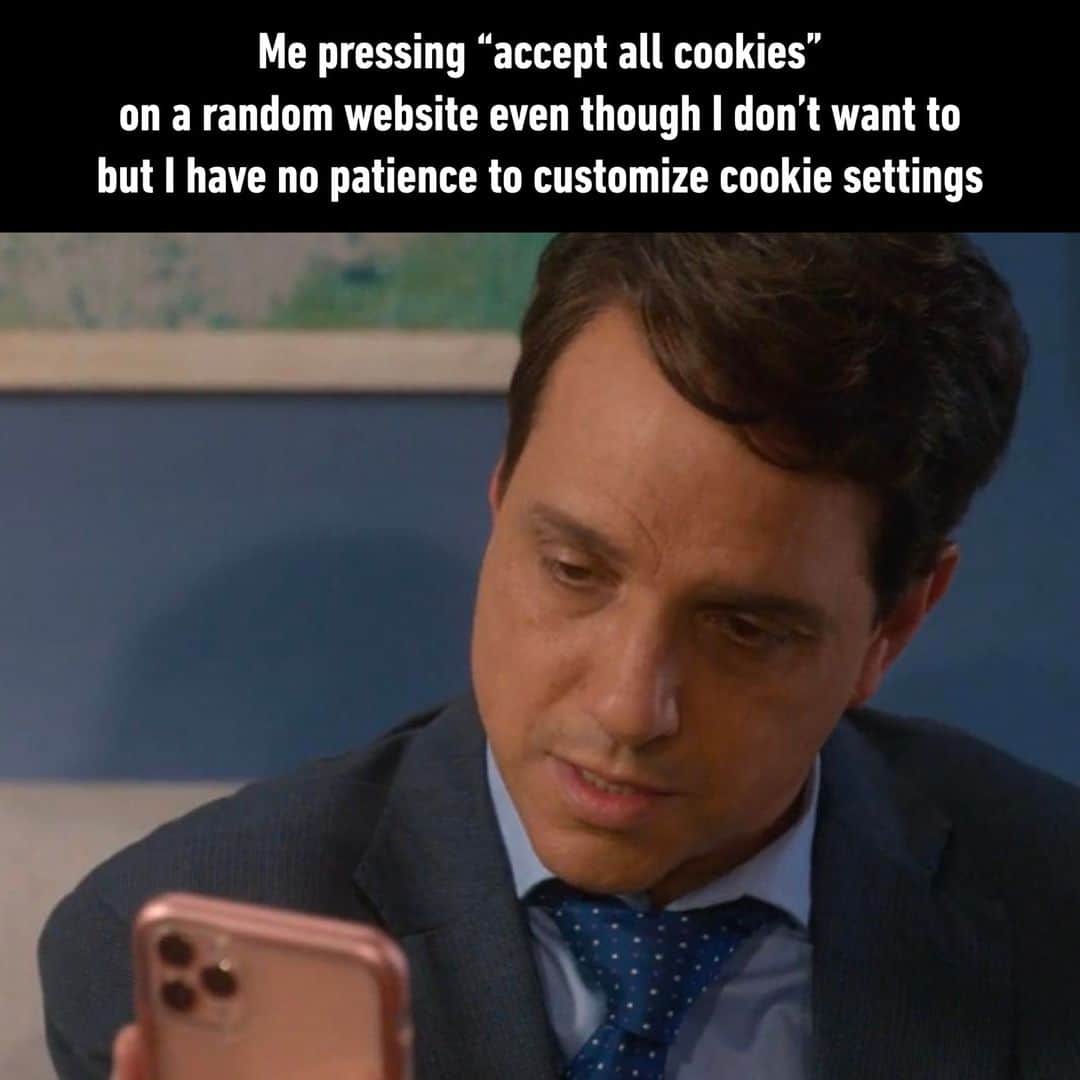 のインスタグラム：「🍪 - #websites #cookies #privacy #patience #memes #9gag」